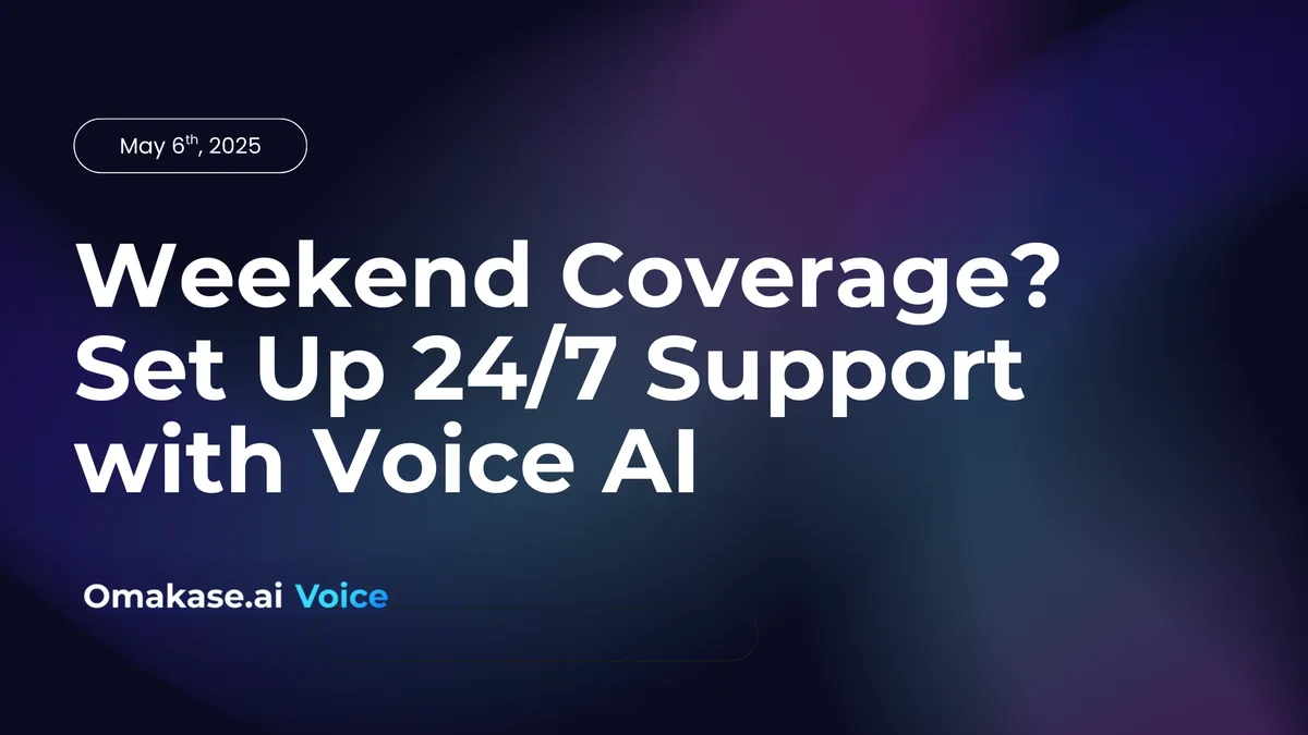 Featured image for Weekend Coverage? Set Up 24/7 Support with Voice AI
